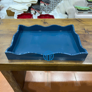 Vaisselle artisanale de luxe Plateau en laque festonné de haute qualité fabriqué à la main par un fabricant vietnamien - Product Image 2