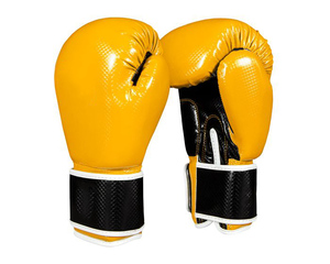 ถุงมือมวยหนัง PU แฟชั่นสำหรับฝึกศิลปะการต่อสู้ใหม่สีดำสีแดงโลโก้ OEM วัสดุสีไทยประเภทคนผู้ใหญ่ - Product Image 1