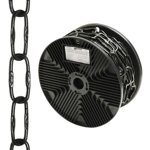 Catena Decorativa Nera Incisa 4.0x46 mm. Rotolo da 20 metri - Product Image 1