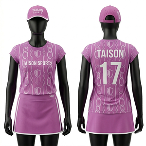 Uniforme de Hockey sobre Césped para Mujer, Premium, 180 GSM, Malla de Poliéster, Transpirable, Verde y Blanco, Diseño de Logotipo Personalizado con Transferencia Térmica - Product Image 4