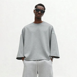 Sudadera de Hombre Personalizada, Informal, de Alta Calidad, Transpirable, con Cuello Redondo, Hombros Caídos, Tejido de Punto, de Secado Rápido, para Invierno - Product Image 1