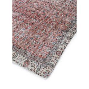 Alfombra de Lana Anudada a Mano Vintage Pae-2173 de Gran Tamaño, Diseño Floral Rojo y Naranja para Sala de Estar, Pasillo, Habitación Juvenil, Modelo Rectangular - Product Image 2