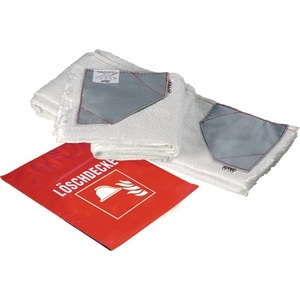 Couverture anti-feu en tissu E-Glass JUTEC DIN EN 1869:1997 L1800xW1600mm, équipement de sécurité et de survie texturé - Product Image 1