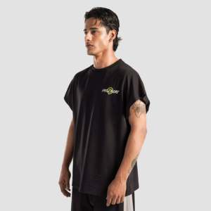 Tissu jersey respirant Savy Street Top disponible en noir - Product Image 5