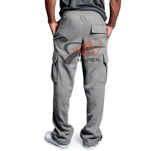 Pantalon en coton décontracté de haute qualité avec imprimé personnalisé pour hommes pantalon de survêtement en matériau flexible avec logo - Product Image 2