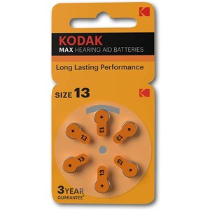 6 piles pour appareils auditifs P13 (Kodak 30423299) (Emballage blister) - Product Image 1