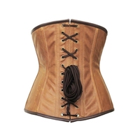 Nouveau Corset Haut Femme 2024 en Cuir Gothique Sexy, à Baleines en Acier, Haute Compression, Effet Ventre Plat, Grande Taille, Couleur Personnalisable