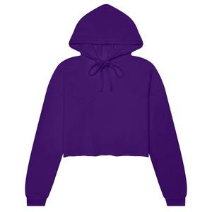 Blusa con capucha de gimnasio para mujer 100% algodón Color sólido Casual ajuste suelto para invierno - Product Image 5