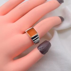 Meilleure conception de bijoux de bague faits à la main en argent sterling 925 massif cornaline pierre précieuse classique 925 timbre bijoux de bague en argent sterling - Product Image 2