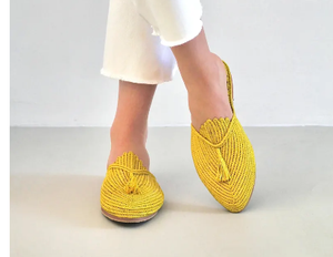 Hermosos zapatos de rafia, hechos a mano con amor por mujeres altamente calificadas - Product Image 2