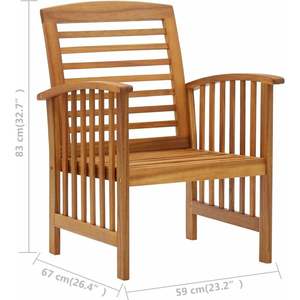 Chaises de jardin en bois de teck, mobilier d'extérieur de luxe de Style Patio naturel, vente en gros - Product Image 5