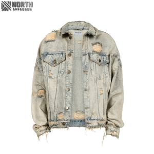 Chaquetas de mezclilla de la mejor calidad al por mayor y chaqueta de mezclilla de manga larga de tela personalizada de buena calidad para hombres-Chaqueta de mezclilla para hombres - Product Image 1