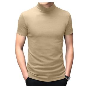 Nueva colección elegante color sólido manga corta cuello redondo 100% algodón camiseta de un solo jersey de precio de fábrica de Bangladesh - Product Image 4