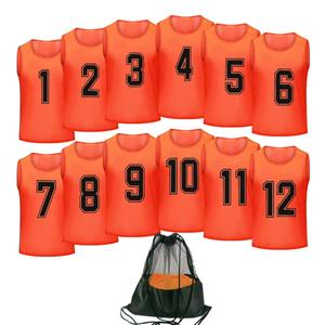 Conjunto de camiseta de entrenamiento de fútbol para niños y adolescentes, chalecos deportivos de poliéster transpirable para camiseta de entrenamiento de baloncesto para hombres - Product Image 2