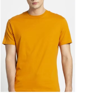 เสื้อยืดผ้าฝ้าย100% คุณภาพสูงจากบังคลาเทศแขนสั้นคอกลมระบายอากาศได้ดีแห้งเร็วสีทึบขนาดพิเศษ - Product Image 4