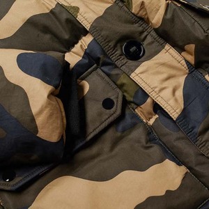 High quality Polyester padded winter men's Quilted hooded puffer <b>jackets</b> <b>camo</b> print custom logo wholesale casual coat+ - Product Image 5