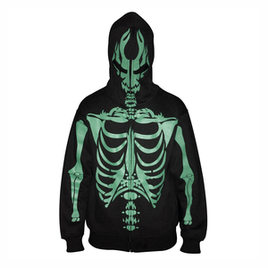 เสื้อฮู้ดมีซิปสำหรับผู้ชายผ้าฝ้ายโพลีเอสเตอร์พิมพ์ลายได้ตามต้องการ - Product Image 5