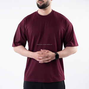 T-shirt surdimensionné personnalisé à épaules tombantes en coton respirant et durable, style streetwear tendance, commande en gros pour les t-shirts - Product Image 5