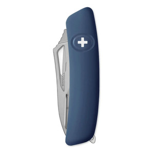 Coltello Tascabile Swiza Allmatt Single Hand SH04 R con 12 Funzioni, Blu Scuro - Product Image 3