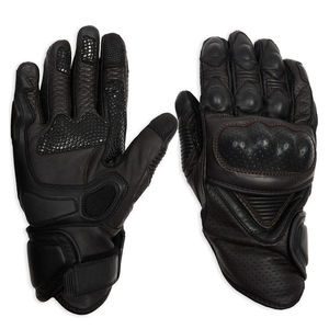 Gants de moto personnalisables en cuir véritable imperméable et respirant avec impression, ventilés, avec protection en carbone CE, unisexe - Product Image 4