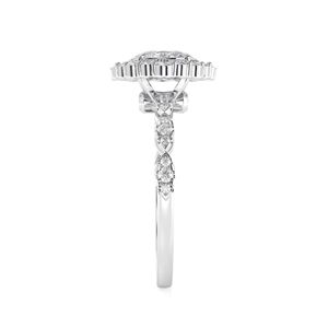 Anillo de compromiso ovalado de 2.00CT, anillo de Halo, anillo de corte ovalado-Anillo de promesa-anillo de bodas para mujer - Product Image 6