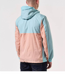 Breathable Custom Outdoor <b>Men's</b> Windbreaker <b>Jackets</b> Plus Size Zip Up <b>Summer</b> Sportswear Color Block Waterproof Windbreaker <b>Jacket</b> - Product Image 2