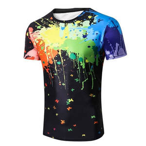 เสื้อยืดผ้าฝ้าย100% สำหรับผู้ชายเสื้อยืดโอเวอร์ไซส์พิมพ์ลายพิมพ์ซับลิเมชันออกแบบ3D ได้ตามต้องการ - Product Image 4