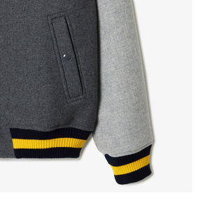 Chaqueta Varsity de Béisbol para Hombre, Estilo Personalizado, con Capucha, de Lona Teñida Lisa, para Invierno, Uso Casual, Gran Venta - Product Image 5