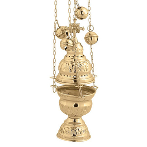 Quemador de incienso de latón de precio más bajo, quemador de Bakhoor colgante, fragancia de fusión para Hotel en casa, quemador de Aroma esencial de luz T chapado en oro - Product Image 5