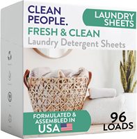 Feuilles de lessive The Clean People, parfum frais, paquet de 96
