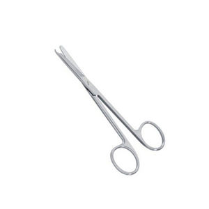กรรไกรตัดไหมผ่าตัดขนาดเล็ก 5.5 นิ้ว สีเทา ผลิตจากเหล็กกล้าไร้สนิม ใช้ซ้ำได้ สำหรับฝึกหัด โดย Surgiright Instrument - Product Image 1