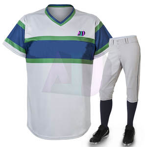 ชุดยูนิฟอร์มเบสบอลแบบปรับแต่งได้ ไซส์ใหญ่ ผลิตจากโพลีเอสเตอร์ 100% แห้งเร็ว ระบายอากาศได้ดี น้ำหนักเบา สวมใส่ง่าย เหมาะสำหรับการฝึกซ้อมและการแข่งขัน - Product Image 1