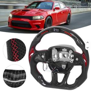 Volant en fibre de carbone neuf avec éclairage LED forgé pour berlines performantes et voitures de sport - Product Image 2