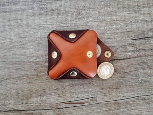 Pochette en cuir de luxe personnalisée pour gravure au laser pochette porte-monnaie oeuvre mini porte-monnaie sac en cuir porte-clés - Product Image 5