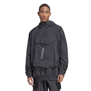 Custom Waterproof Windbreaker <b>Men's</b> <b>Half</b> <b>Zip</b> Anorak <b>Jacket</b> Outdoor Lightweight Streetwear Tactical Oversized Hooded Pullover - Product Image 2