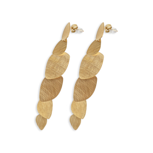 CUCOCUCA YXQ E294 Orecchini pendenti in acciaio inossidabile placcato oro, design semplice e senza tempo, ideali per l'uso quotidiano, spedizione UE in 48 ore - Product Image 2