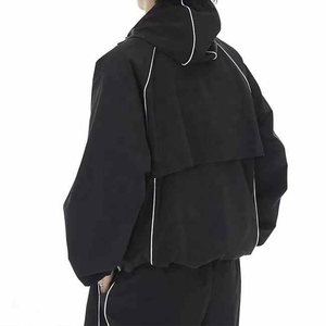 OEM Custom Best Selling Streetwear Windbreaker Tracksuit Set Nylon Winter Tracksuits For Men Made in Pakistan - Product Image 3