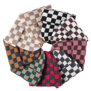 Wholesale Winter Wear Warm Knitted Beanies With Custom Embroidery Logo Comfortable Casual Knitted Beanie <b>Caps</b> for <b>Men</b> and Women - Product Image 1