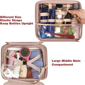 Hanging Travel Bag, Foldable Hygiene Bag Waterproof Wash Bag with Hanging <b>Hook</b> for Bathroom <b>Shower</b> Makeup Travel Organizer OEM - Product Image 4