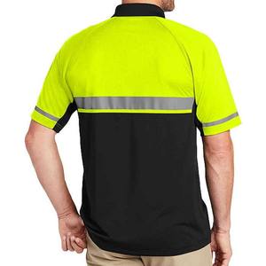 Customized Polyester Workers <b>Polo</b> Shirt <b>Water</b>-Proof Reflective Safety High Visibility T-Shirt in Florescent Colors - Product Image 3