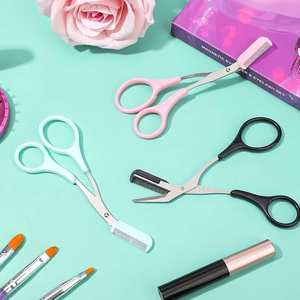 Tijeras Compactas para Cejas para un Aseo en Movimiento, Tijeras Ergonómicas para Cejas de Fácil Uso con Logotipo Impreso - Product Image 5