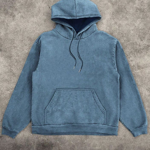 Acid Wash Fleece <b>Hoodies</b> for Men Long Sleeve Hoodie Cotton Active Athletic <b>Workout</b> Sweatshirts for Men Haus Industries - Product Image 3