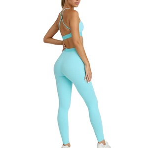 Leggings taille haute haut Gym Fitness ensembles en gros nouveau sans couture vêtements de sport femmes Fitness ensemble pour vêtements de Yoga - Product Image 2