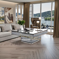 Vente en gros de meubles de maison pratiques Table console en pierre frittée à structure métallique en acier inoxydable avec miroir moderne Table de porche