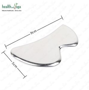 HealthAndYoga SteloLift Acier Guasha pour Massage Sculptant Le Visage B Forme Précision Bio Outil De Levage Fabrication Indienne Originale - Product Image 1