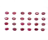 Rubis naturel 6*4mm taille ovale Madagascar pierre précieuse en vrac pour la fabrication de bijoux chauffé avec des bijoux en rubis naturel