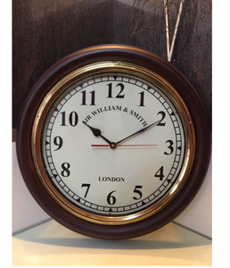 Ak-Reloj de pared de Metal y madera hecho a mano, reloj de pared antiguo de latón, para decoración del hogar - Product Image 1