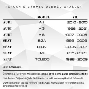 ก้านเสาอากาศหลังคาสำหรับ VW Polo, Audi A1 Leon, Seat Leon, Skoda Yeti - Product Image 2