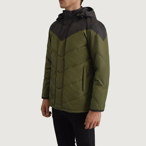 Chaqueta acolchada de diseñador con logotipo personalizado para hombre, Abrigo acolchado de burbujas grueso con capucha de invierno, cálido, de gran tamaño, informal, a la moda, impermeable para exteriores - Product Image 5