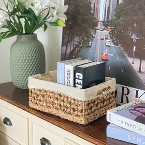 Cestas plegables tejidas a mano para almacenamiento de algas marinas, cajones con colores personalizables para dormitorio, sala de estar o armario de lavandería - Product Image 6